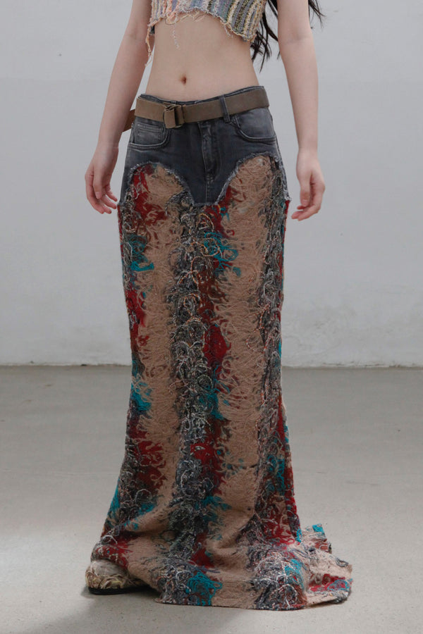 Vitelli Denim Mermaid Dress SS23_D45_F10MPK_M2
